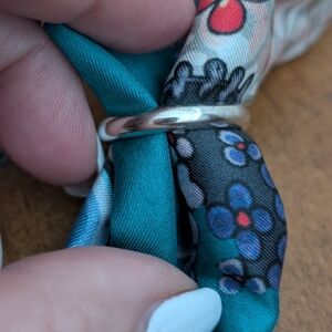 NEW SILVER BAND RING SIZE 12